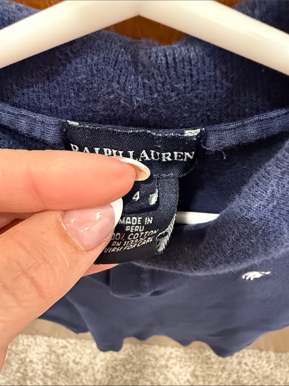Ralph Lauren Kids Polo Trio in Navy, Bright Pink & Light Pink Gingham - Picture 11 of 11